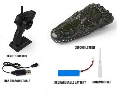 Alligator Afstandsbediening Boot Afstandsbediening Speelgoed Elektrische Krokodil Strand Snelheid Speelgoed Boot Spoof Remote Boot Controle M2G7