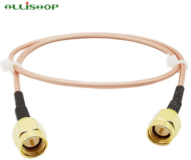 ALLiSHOP SMA Male To SMA male RG316 cable assembly Jumper Pigtail 5cm/10/15/30/50cm/1m SMA plug Crimp FPV RG316 Cable 50ohms