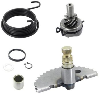 Allomn Kick Start Shaft Gear Set Voor Scooter Motorfiets Voor GY6 48cc 80cc 139Q Motor Staal Materiaal Motorfiets Accessoires