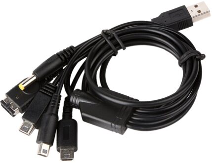 ALLOYSEED 1.2m 5 in1 USB Lader Snel Opladen Kabel Cords voor Nintend NDSL NDS NDSI XL 3DS Game Kabels USB Charger Cable