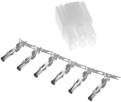 ALLOYSEED 6Pin Power Cable Connector Plug Cord Terminal Adapter Voor YAESU FT-857D FT-897D Radio Walkie Talkie Reparatie Accessoires