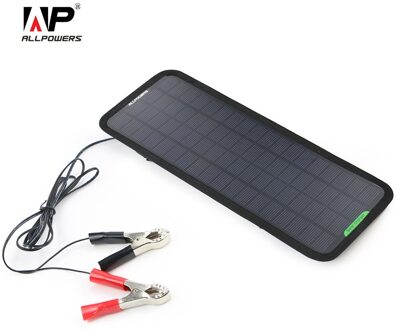 Allpowers Portable Solar Car Battery Charger Automatische 18V 12V 5W Zonnepaneel Lader Accu Onderhouder Boot Motorfiets