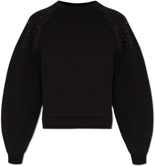 ALLSAINTS Astro bijgesneden sweatshirt AllSaints , Black , Dames - L,S