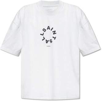 ALLSAINTS Bedrukt T-shirt AllSaints , Gray , Heren - L