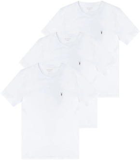 ALLSAINTS Brace T-shirt drie-pack AllSaints , White , Heren - Xl,L,M,S,Xs
