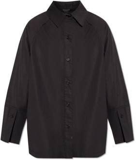 ALLSAINTS Evie katoenen shirt AllSaints , Black , Dames - S,Xs,2Xs
