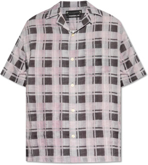 ALLSAINTS Grote Sur geruite overhemd AllSaints , Multicolor , Heren - Xl,L,M,S