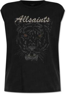 ALLSAINTS Hunter Brooke T-shirt AllSaints , Black , Dames - L,M,S,Xs