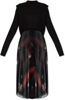 ALLSAINTS Leia 2-in-1 jurk AllSaints , Black , Dames - L,M,S,Xs