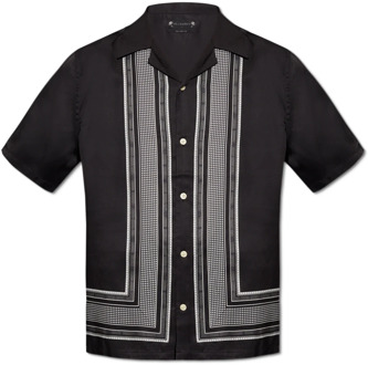 ALLSAINTS Orizabo patroon overhemd AllSaints , Black , Heren - L,M,S