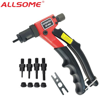 ALLSOME BT-603 Manual Riveter Gun Hand Rivet Tool Kit Rivet Nut Setting Tool Nut Setter M3/M4/M5/M6
