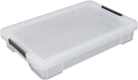 Allstore Opbergbox - 12 liter - Transparant - 55 x 36 x 9 cm - Opbergbox