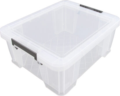 Allstore Opbergbox - 24 liter - Transparant - 48 x 38 x 19 cm - Opbergbox