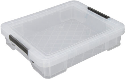Allstore Opbergbox - 9 liter - Transparant - 43 x 36 x 8 cm - Opbergbox