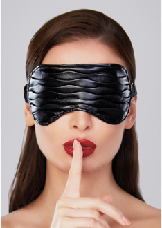 Allure Butter Soft - Faux Leather Mask met Ruffles - One Size