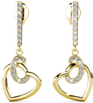 Allure Oorbellen - Goud en Kristal