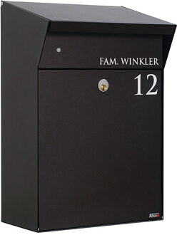 Allux BJORN zwart brievenbus