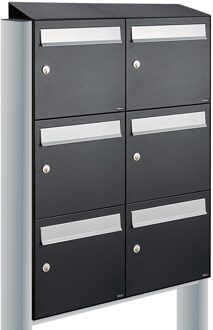 Allux Flow Set 2-Breed, 3-Hoog Met Dak Op Statief Zwart - 40040070_2x3ds