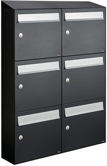 Allux Flow Set 2-Breed, 3-Hoog Met Dak Zwart - 40040070_2x3d