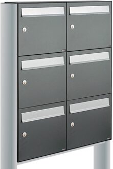 Allux Flow Set 2-Breed, 3-Hoog Op Statief Antraciet - 40040065_2x3s