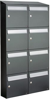 Allux Flow Set 2-Breed, 4-Hoog Met Dak Antraciet - 40040065_2x4d