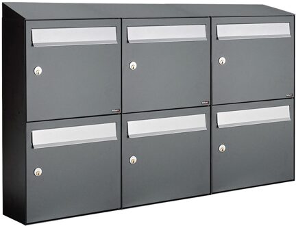 Allux Flow Set 3-Breed, 2-Hoog Met Dak Antraciet - 40040065_3x2d