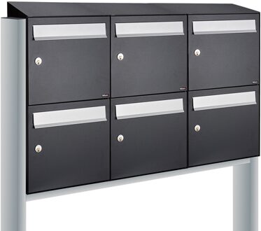 Allux Flow Set 3-Breed, 2-Hoog Met Dak Op Statief Zwart - 40040070_3x2ds