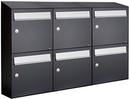 Allux Flow Set 3-Breed, 2-Hoog Met Dak Zwart - 40040070_3x2d