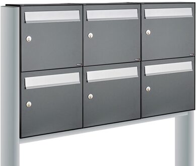 Allux Flow Set 3-Breed, 2-Hoog Op Statief Antraciet - 40040065_3x2s