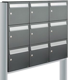 Allux Flow Set 3-Breed, 3-Hoog Op Statief Antraciet - 40040065_3x3s