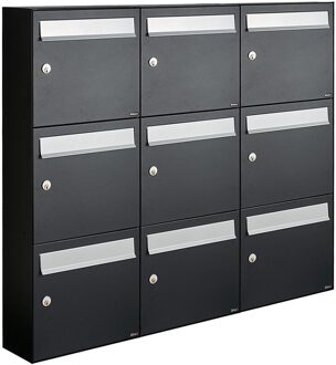 Allux Flow Set 3-Breed, 3-Hoog Zwart - 40040070_3x3