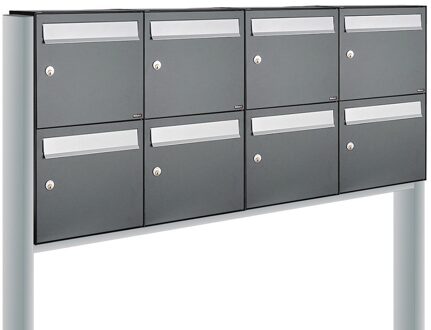 Allux Flow Set 4-Breed, 2-Hoog Op Statief Antraciet - 40040065_4x2s