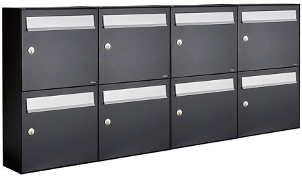 Allux Flow Set 4-Breed, 2-Hoog Zwart - 40040070_4x2