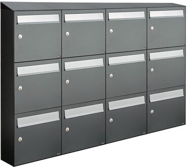 Allux Flow Set 4-Breed, 3-Hoog Met Dak Antraciet - 40040065_4x3d