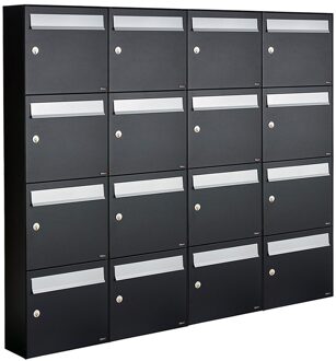 Allux Flow Set 4-Breed, 4-Hoog Zwart - 40040070_4x4