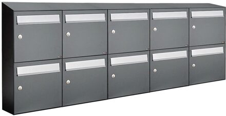 Allux Flow Set 5-Breed, 2-Hoog Met Dak Antraciet - 40040065_5x2d