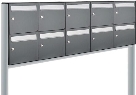 Allux Flow Set 5-Breed, 2-Hoog Op Statief Antraciet - 40040065_5x2s