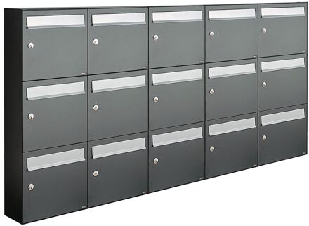 Allux Flow Set 5-Breed, 3-Hoog Antraciet - 40040065_5x3