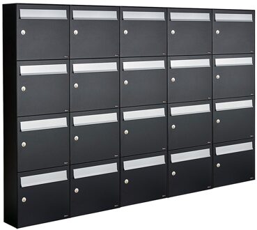 Allux Flow Set 5-Breed, 4-Hoog Zwart - 40040070_5x4