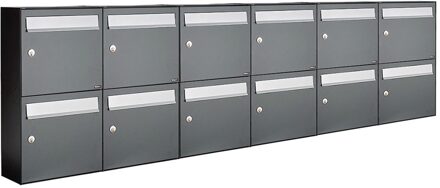 Allux Flow Set 6-Breed, 2-Hoog Antraciet - 40040065_6x2