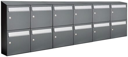 Allux Flow Set 6-Breed, 2-Hoog Met Dak Antraciet - 40040065_6x2d