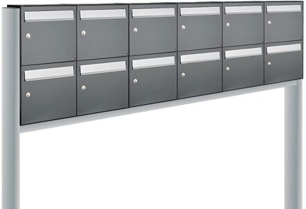 Allux Flow Set 6-Breed, 2-Hoog Op Statief Antraciet - 40040065_6x2s