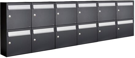 Allux Flow Set 6-Breed, 2-Hoog Zwart - 40040070_6x2