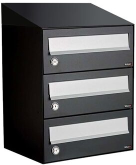 Allux Hive Set 1-Breed, 3-Hoog Met Dak Zwart - 40030070_1x3d