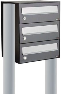 Allux Hive Set 1-Breed, 3-Hoog Op Statief Antraciet - 40030065_1x3s