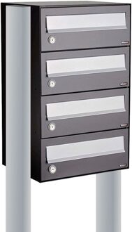 Allux Hive Set 1-Breed, 4-Hoog Op Statief Antraciet - 40030065_1x4s