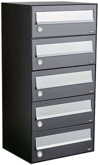 Allux Hive Set 1-Breed, 5-Hoog Antraciet - 40030065_1x5