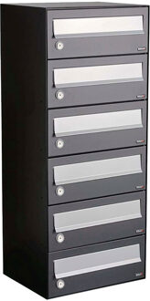 Allux Hive Set 1-Breed, 6-Hoog Antraciet - 40030065_1x6