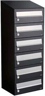 Allux Hive Set 1-Breed, 6-Hoog Met Dak Zwart - 40030070_1x6d