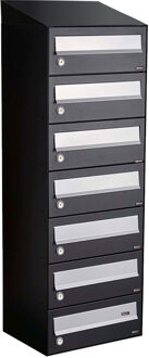 Allux Hive Set 1-Breed, 7-Hoog Met Dak Zwart - 40030070_1x7d